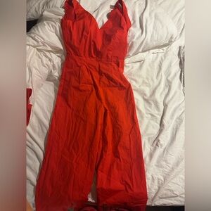 J. Crew Red Jumpsuit